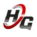Hubcap Guy HG initials with a red orbital ring